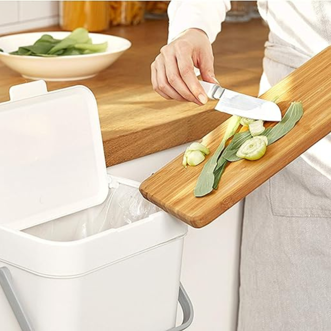 Litem Hanging Food Waste Bin with Basket