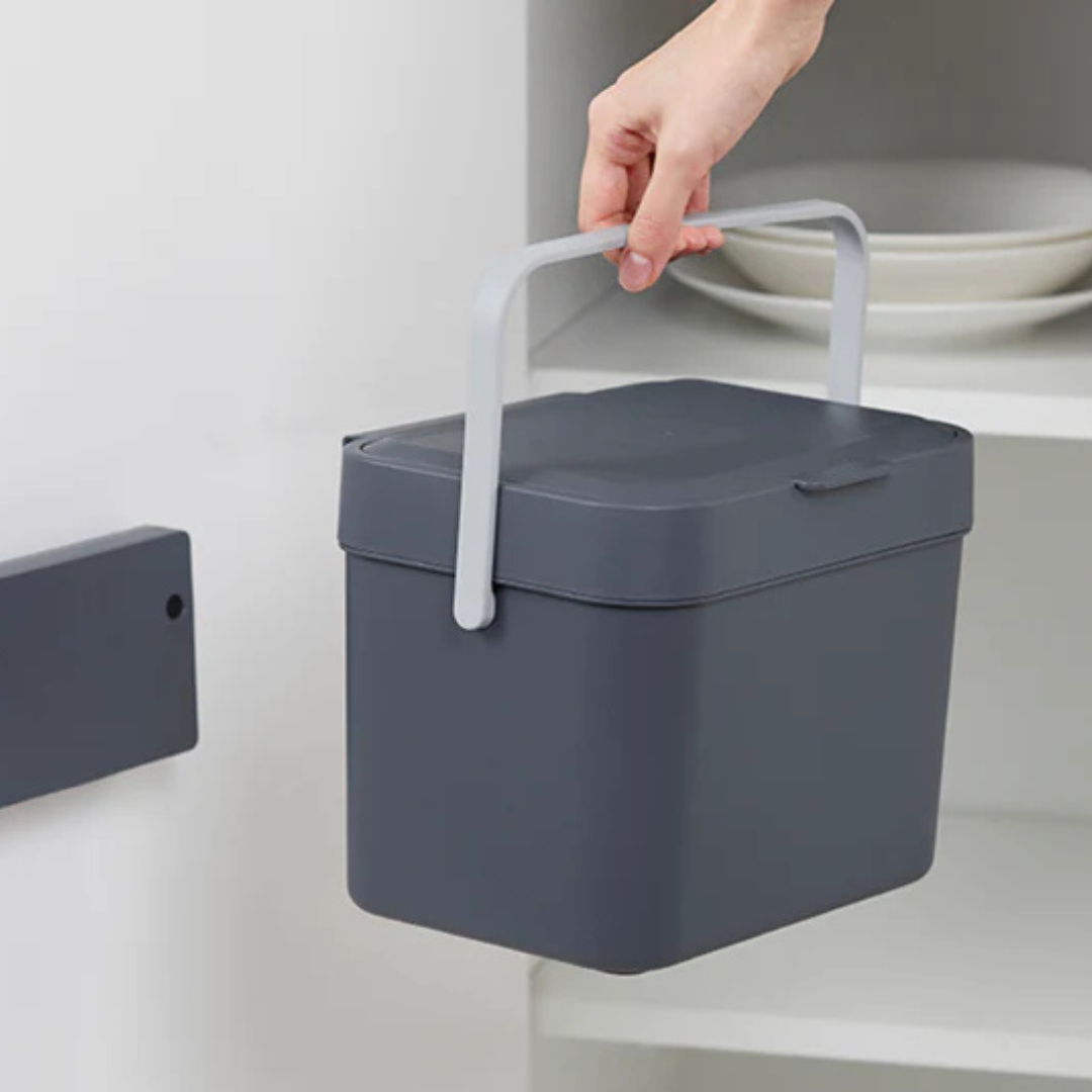 Litem Hanging Food Waste Bin with Basket