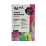 Mont Marte Acrylic Paint Pens Broad Tip - 36pc