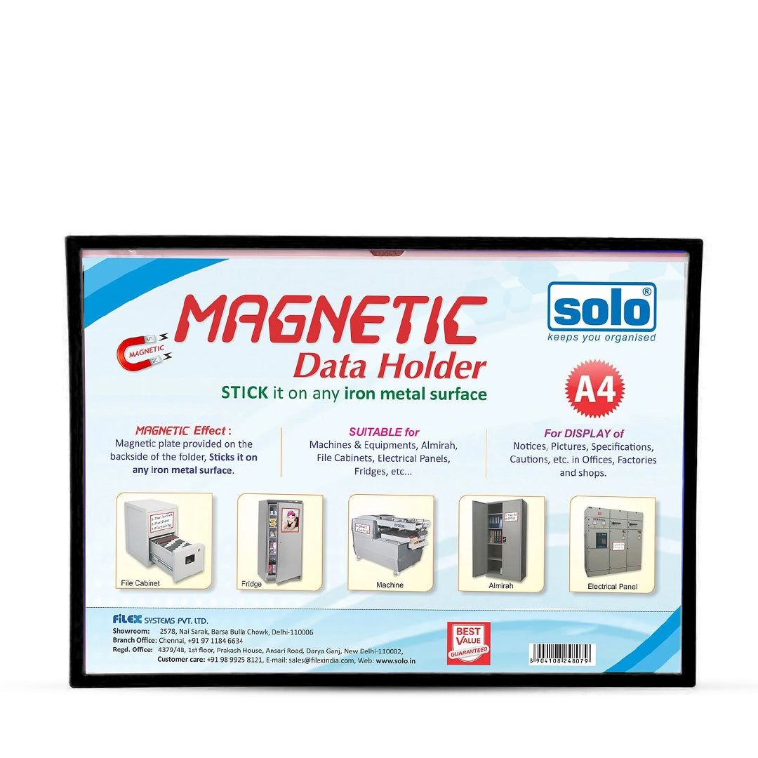Solo Magnetic Data Holder A4