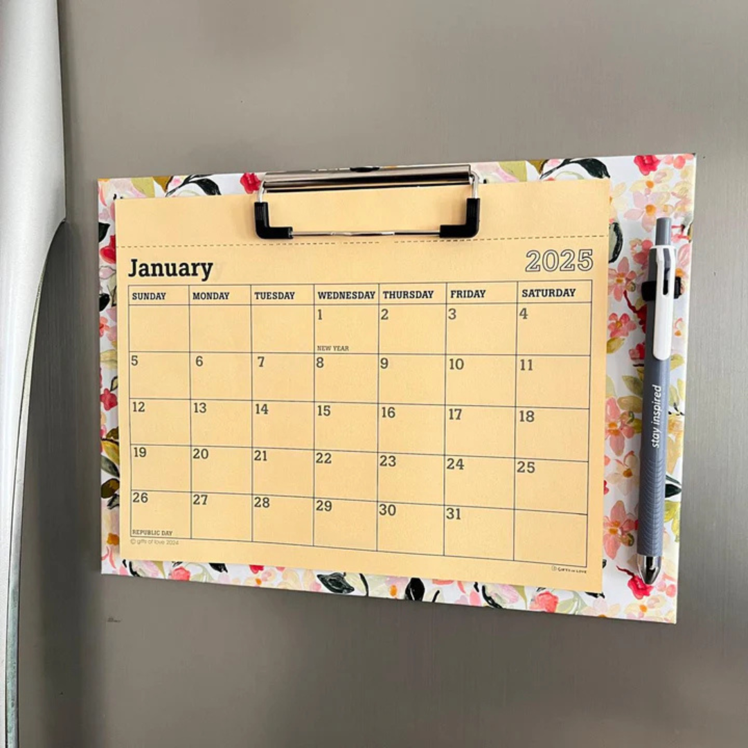 Magnetic & Wall Mountable Clipboard Calendar