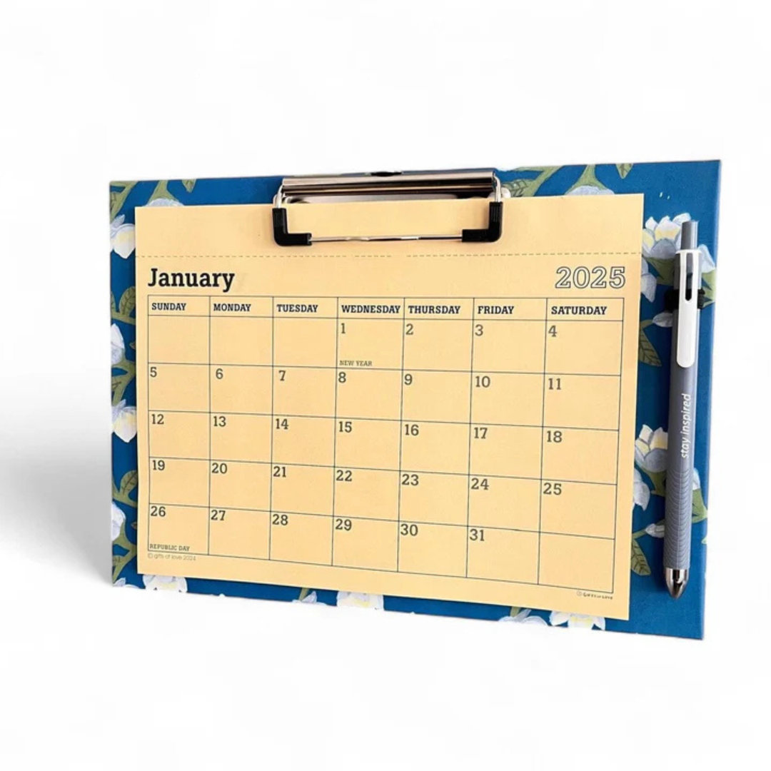 Magnetic & Wall Mountable Clipboard Calendar