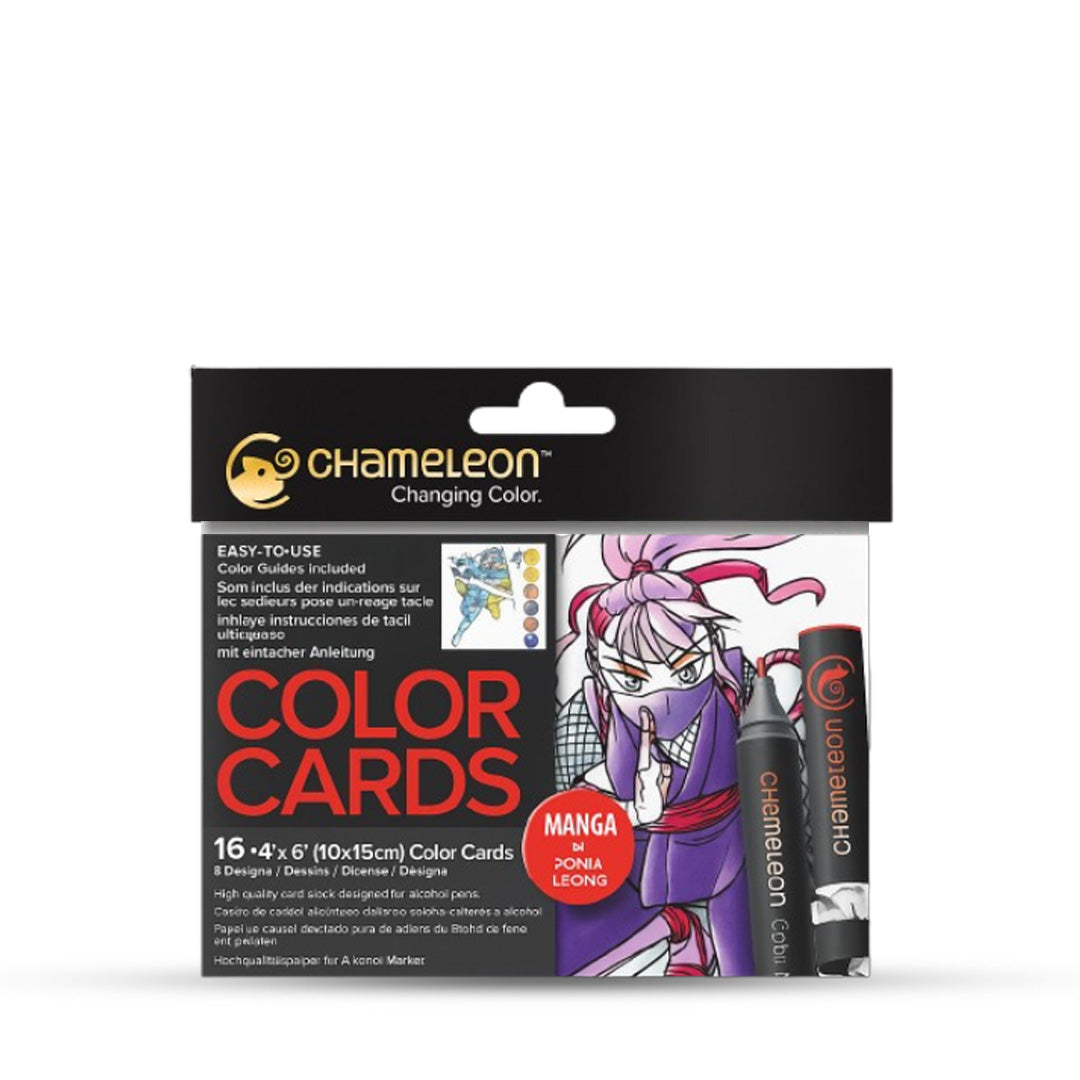 Chameleon Coloring Cards