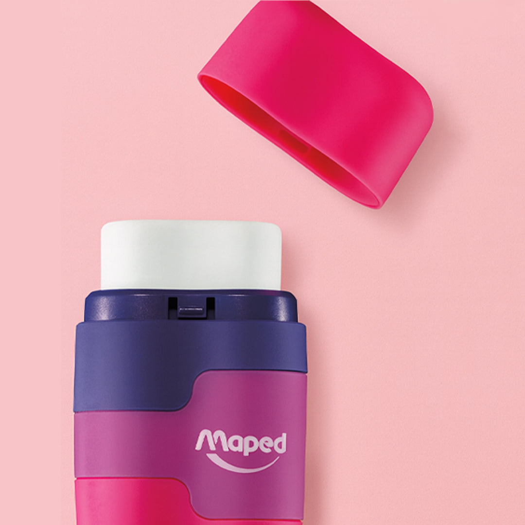 Maped-Duo Grip Erasers and Pencil Sharpener Assorted Colors