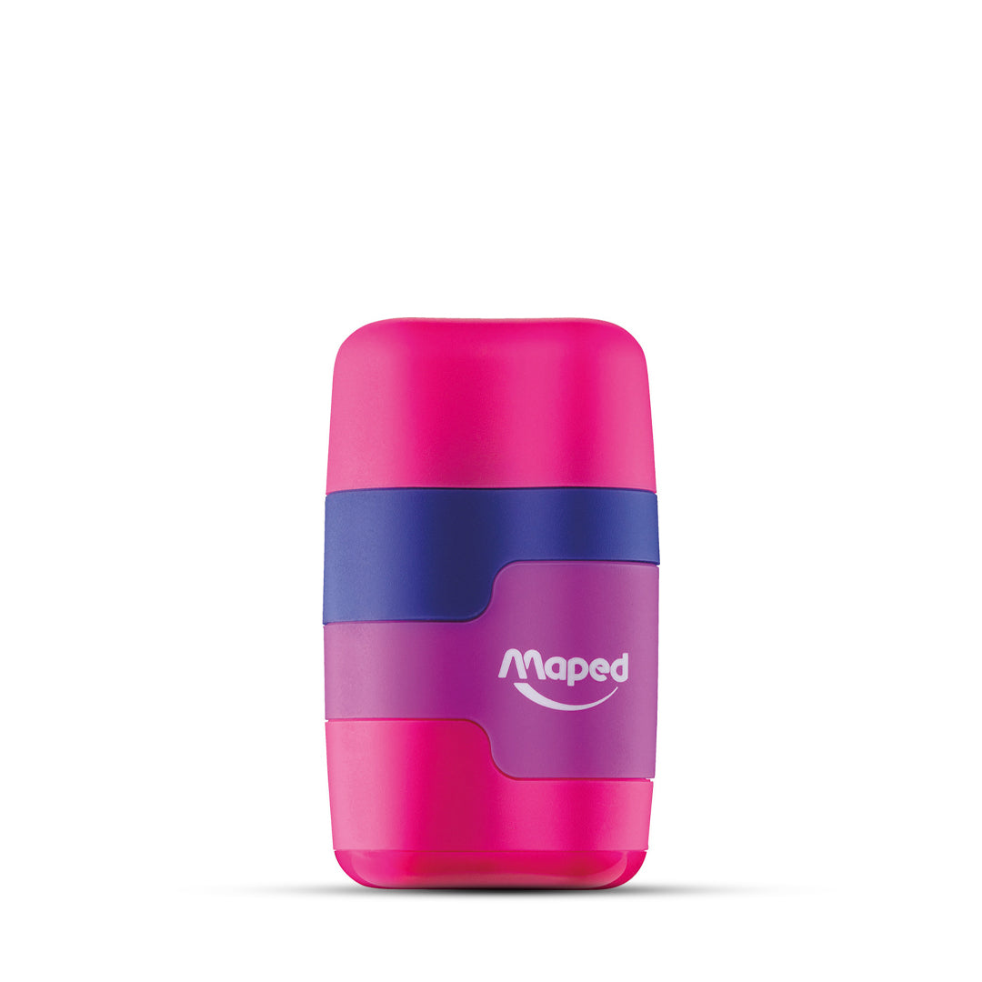 Maped-Duo Grip Erasers and Pencil Sharpener Assorted Colors