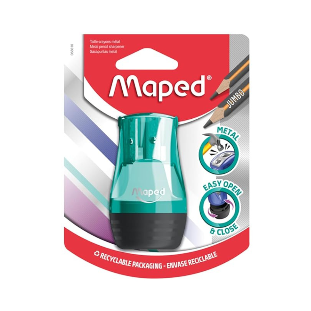 Maped Tonic Metal 2 Hole Pencil Sharpener With Plastic Body