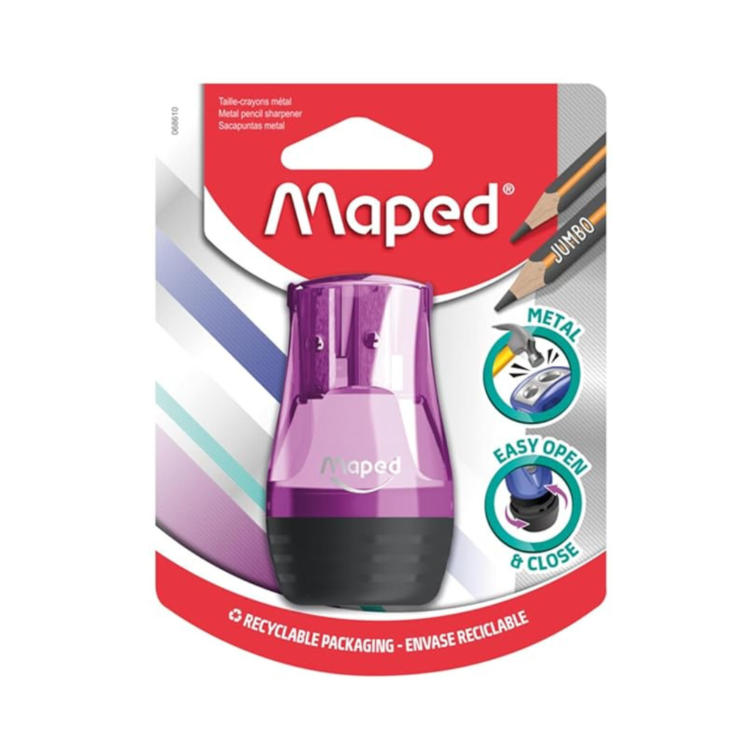 Maped Tonic Metal 2 Hole Pencil Sharpener With Plastic Body