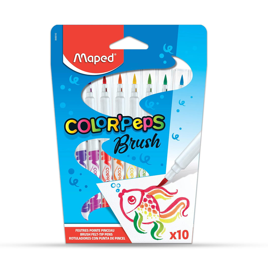 Maped Color Peps Brush Tip Pen Set