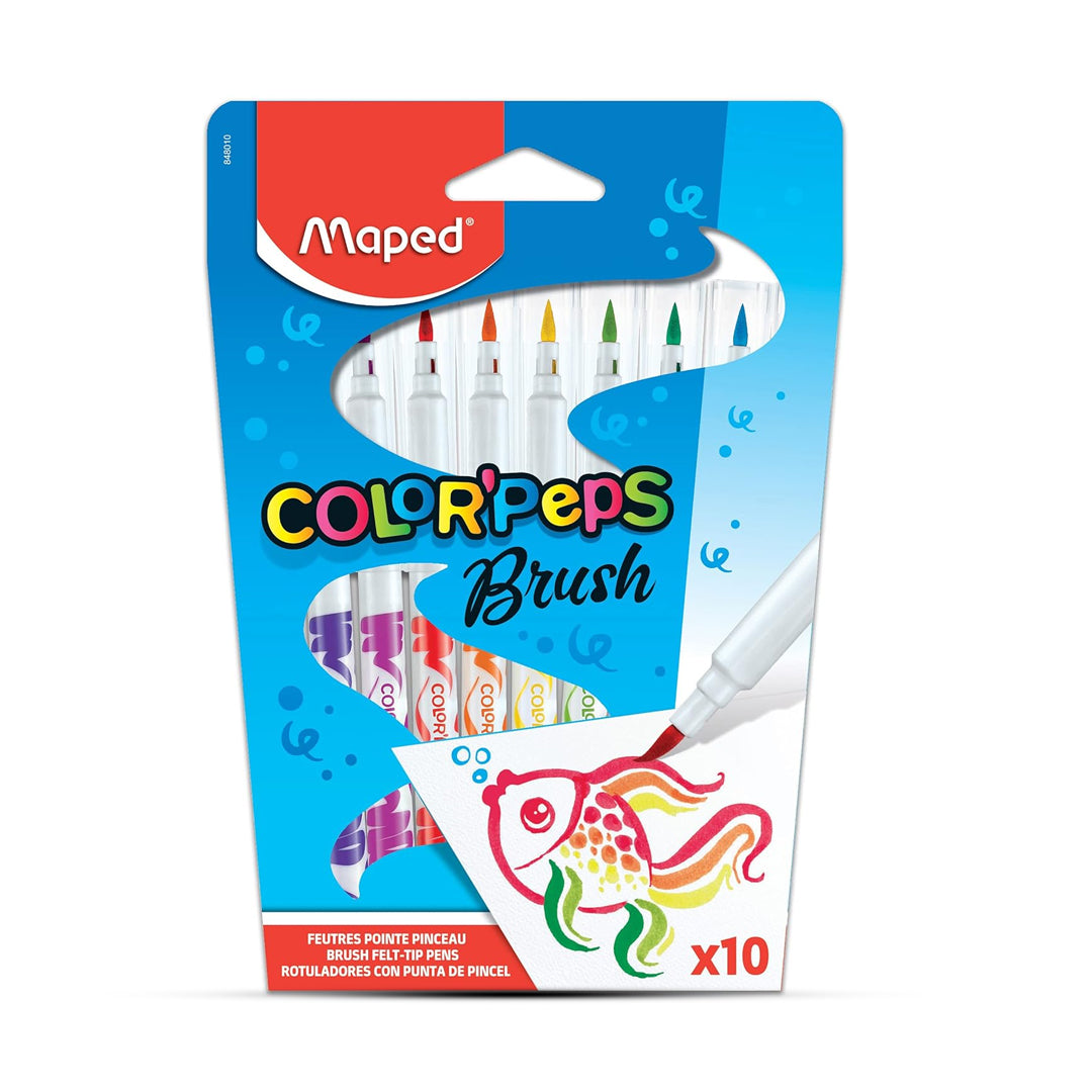 Maped Color Peps Brush Tip Pen Set