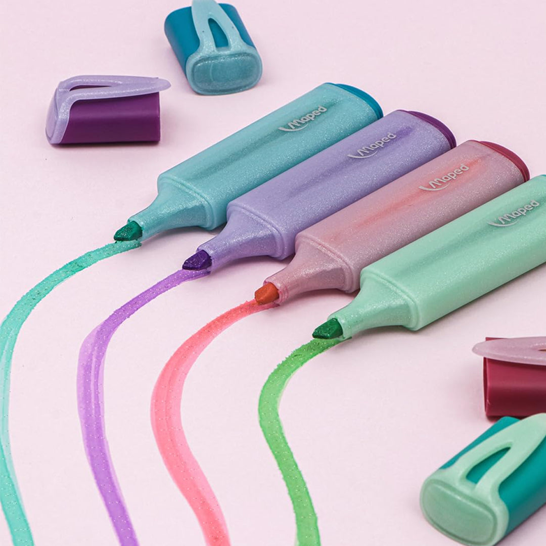 Maped Fluo Peps Classic Pastel Glitter Highlighters