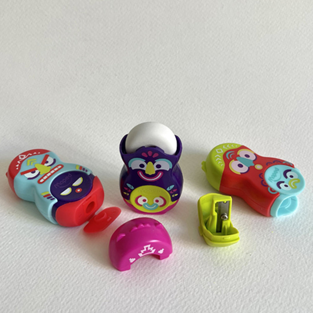 Maped Loopy Duo Pencil Sharpener+Eraser
