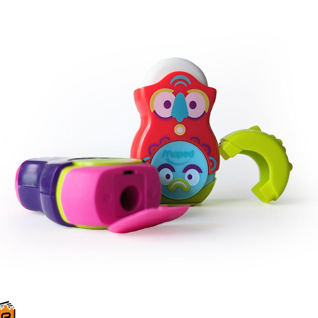 Maped Loopy Duo Pencil Sharpener+Eraser