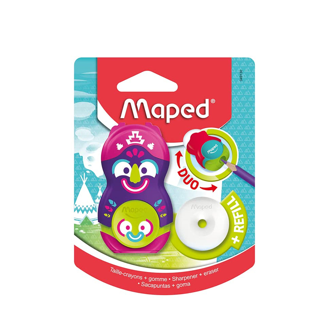 Maped Loopy Duo Pencil Sharpener+Eraser