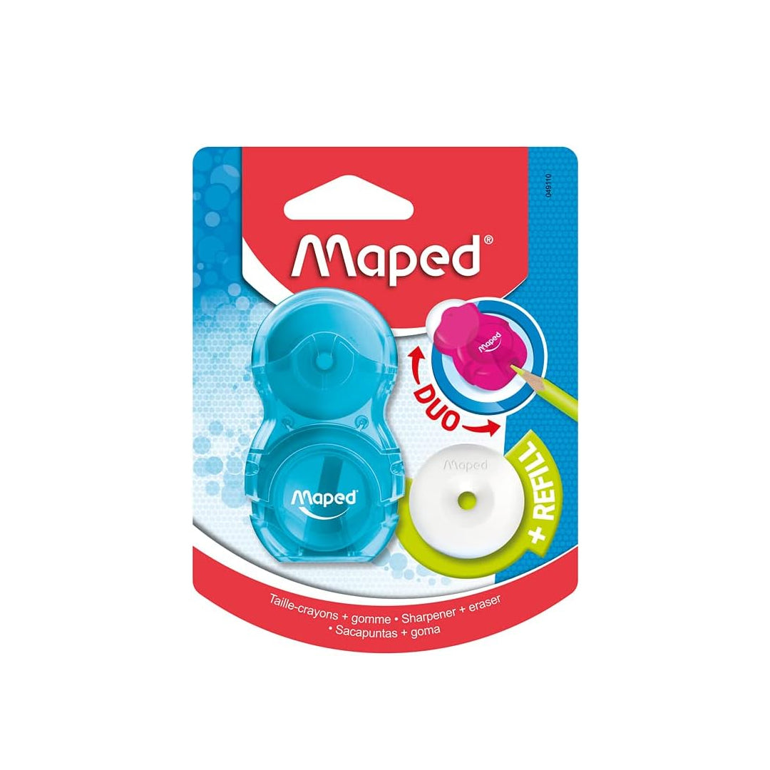 Maped Loopy Translucent Duo Eraser and Sharpener