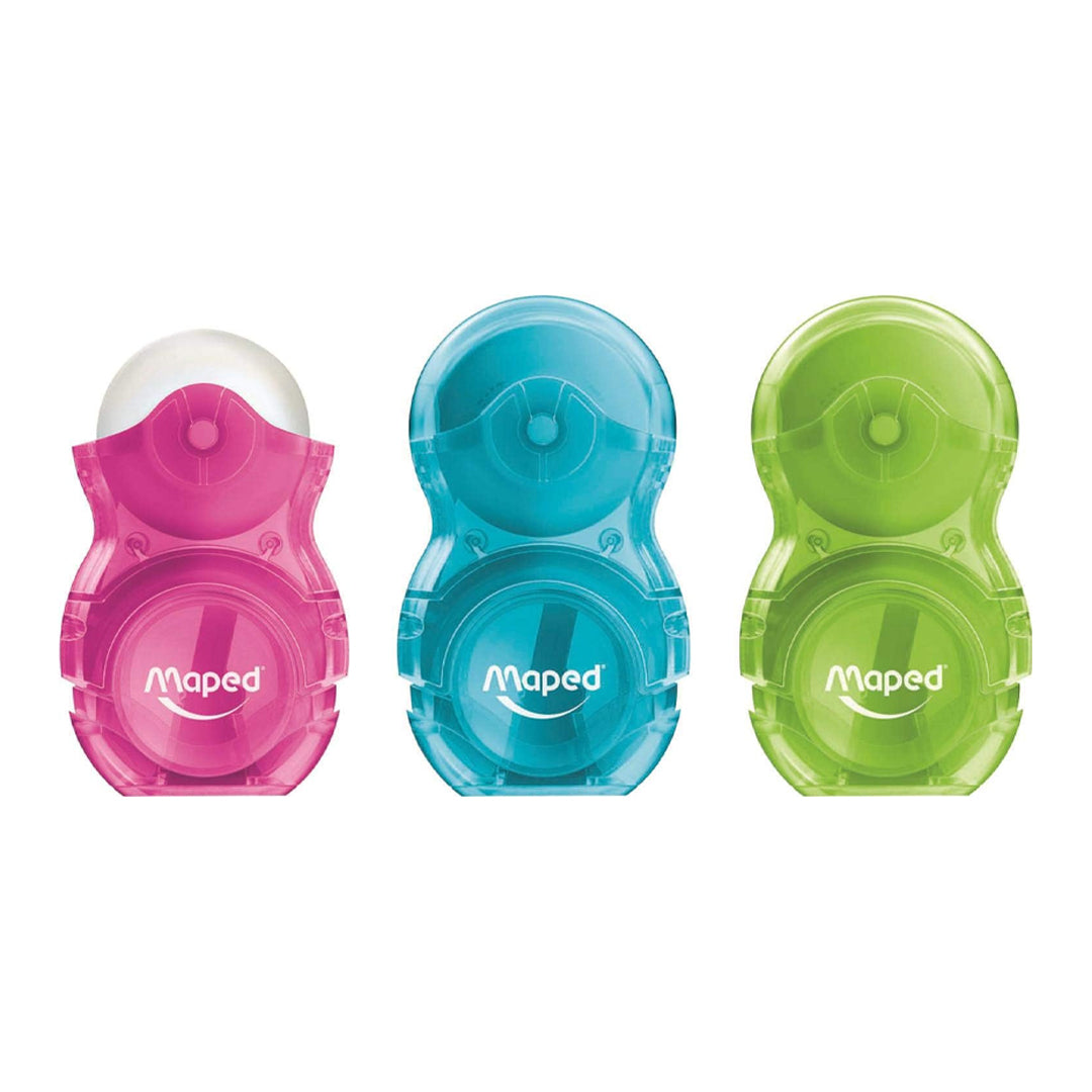 Maped Loopy Translucent Duo Eraser and Sharpener