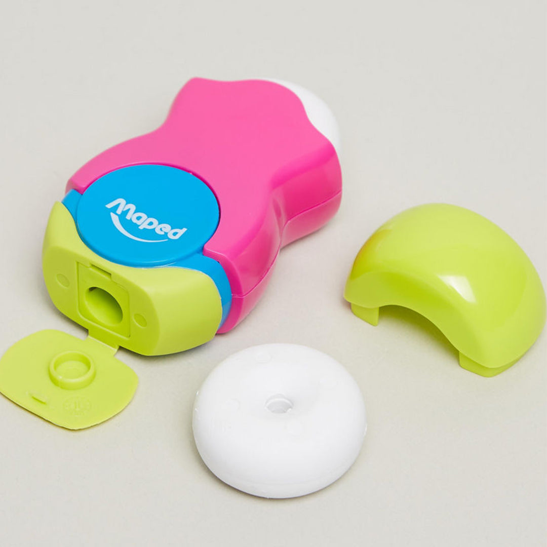 Maped Loopy Translucent Duo Eraser and Sharpener