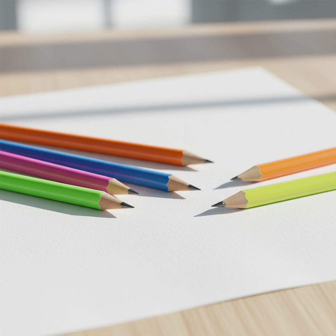 Maped Neon Wood Free Graphite Pencil + Sharpener