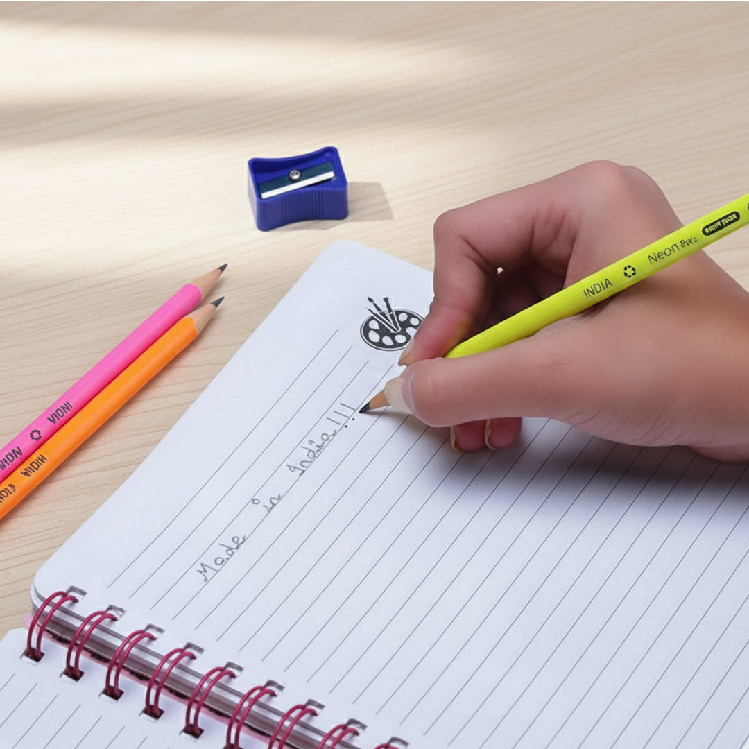 Maped Neon Wood Free Graphite Pencil + Sharpener