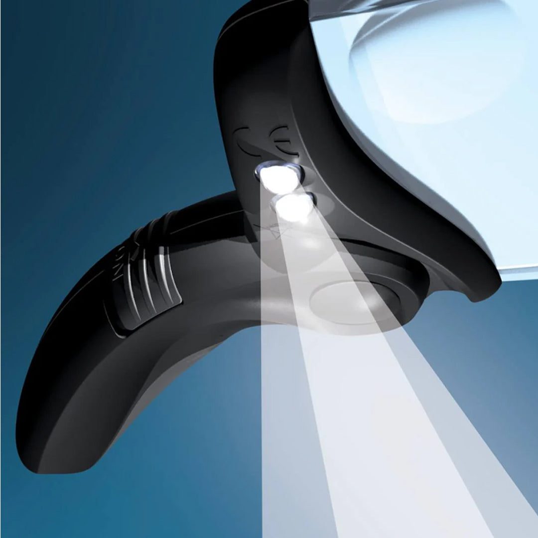 Maped Rectangular Magnifying Glass With Light Blister