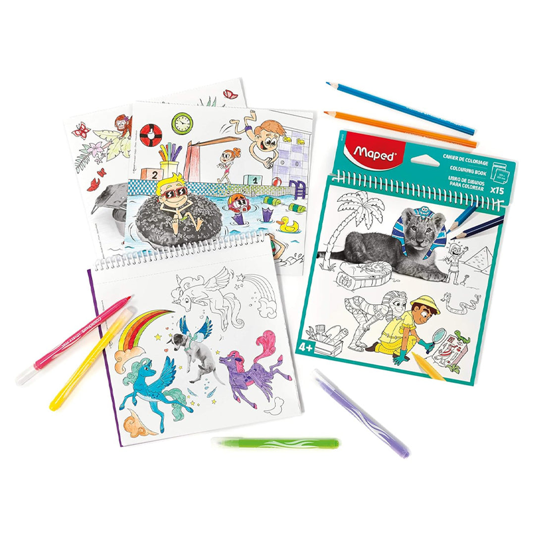Maped Spiral Colouring Book