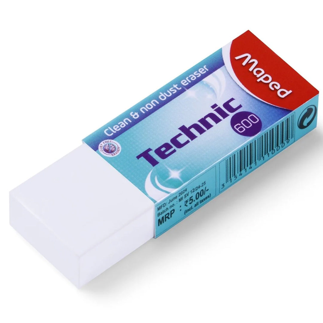 Maped Technic 600 Clean & Non-Dust Free Eraser Set
