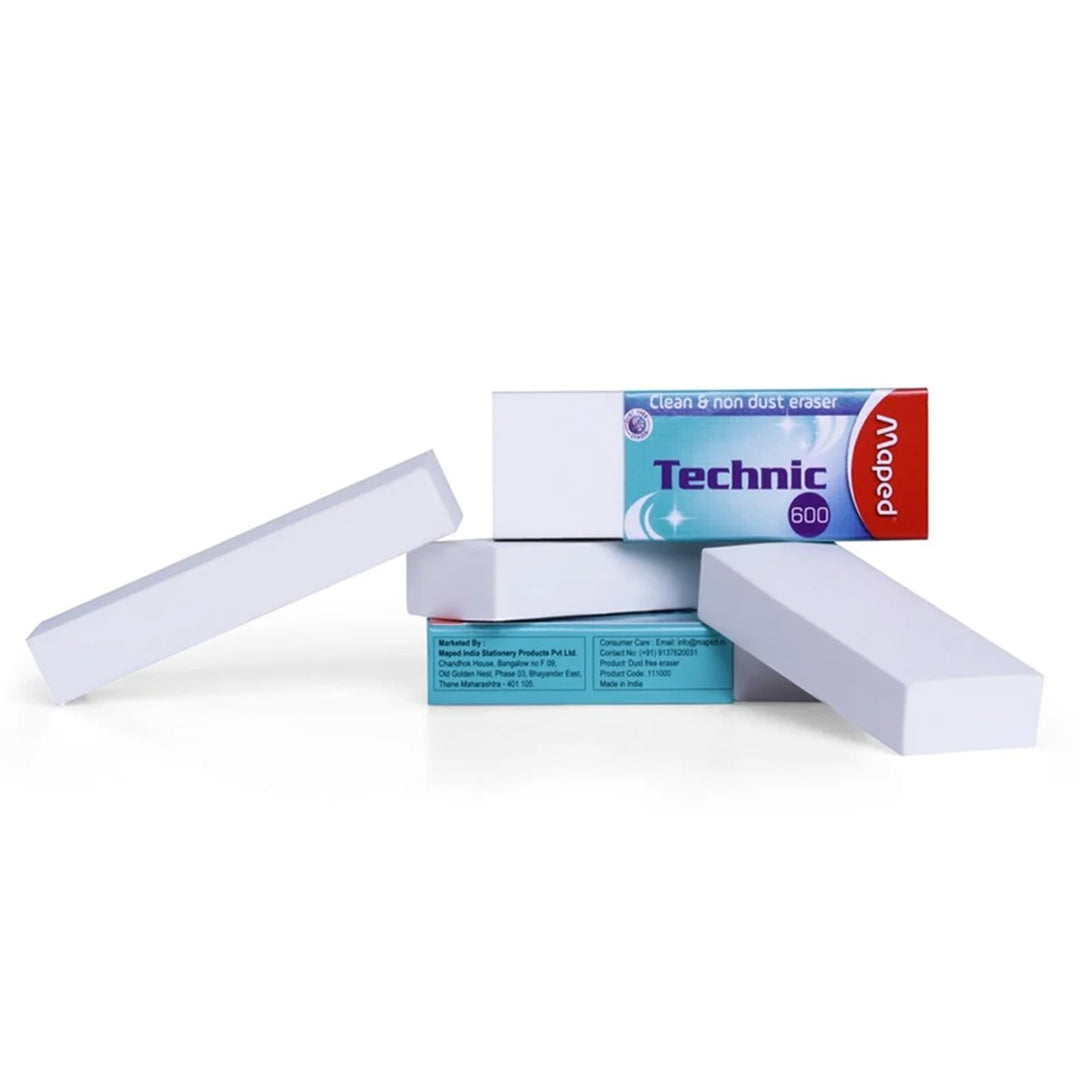 Maped Technic 600 Clean & Non-Dust Free Eraser Set