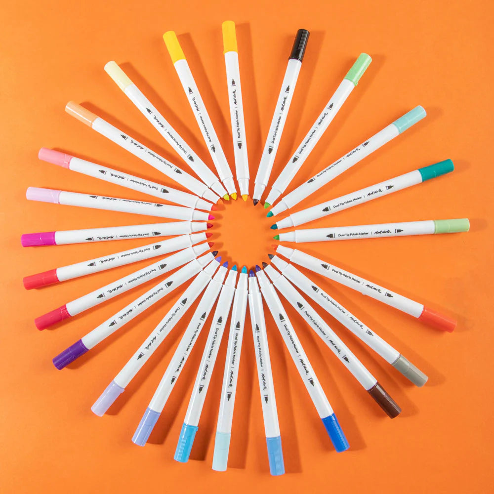 Mont Marte Dual Tip Fabric Markers Signature - 24pc&12pc
