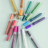 Mont Marte Metallic Acrylic Paint Pens Broad Tip Signature -12pc