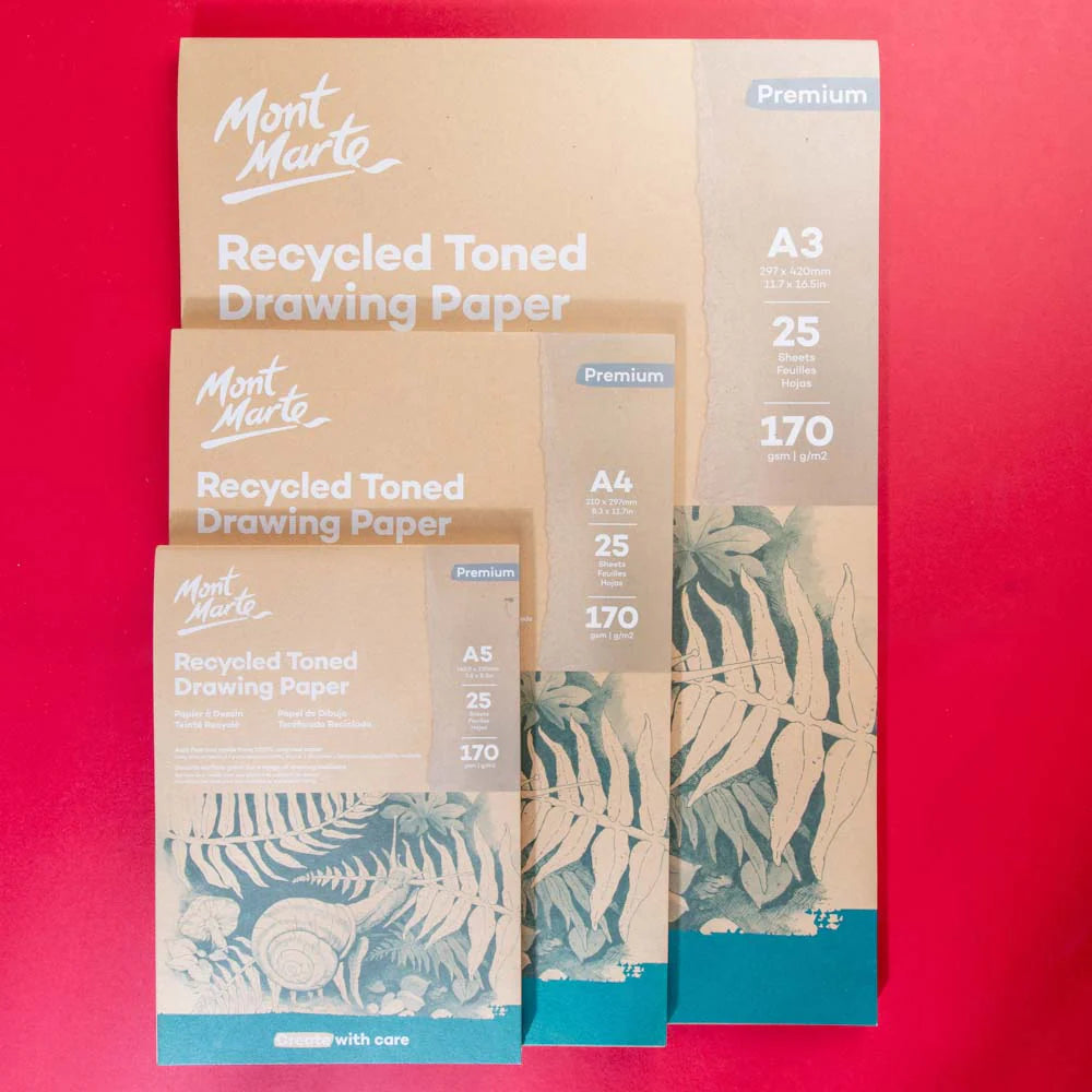 Mont Marte Recycled Toned Drawing Paper
