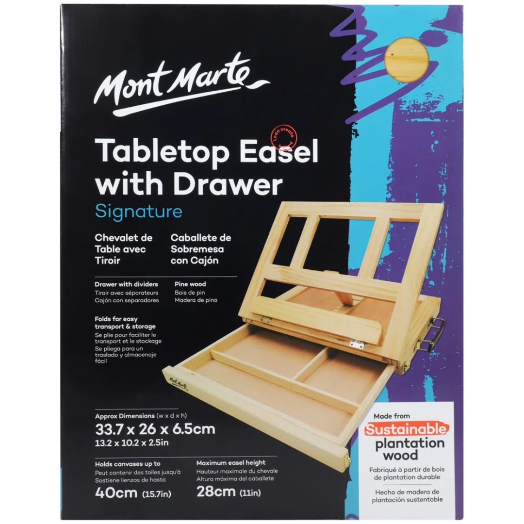 Mont Marte Table Easel with Drawer Signature