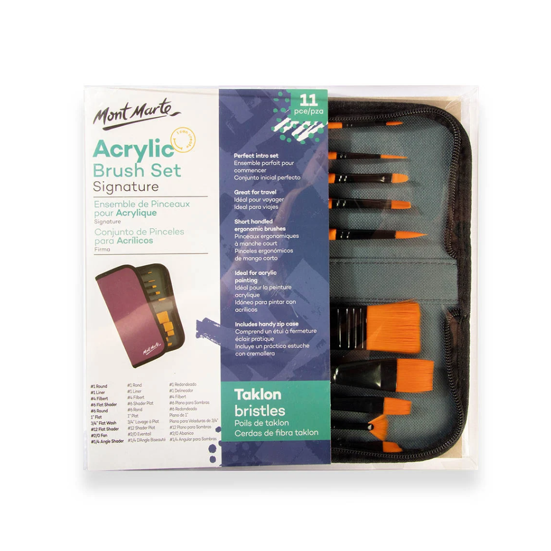 Mont Marte Acrylic Brush Set