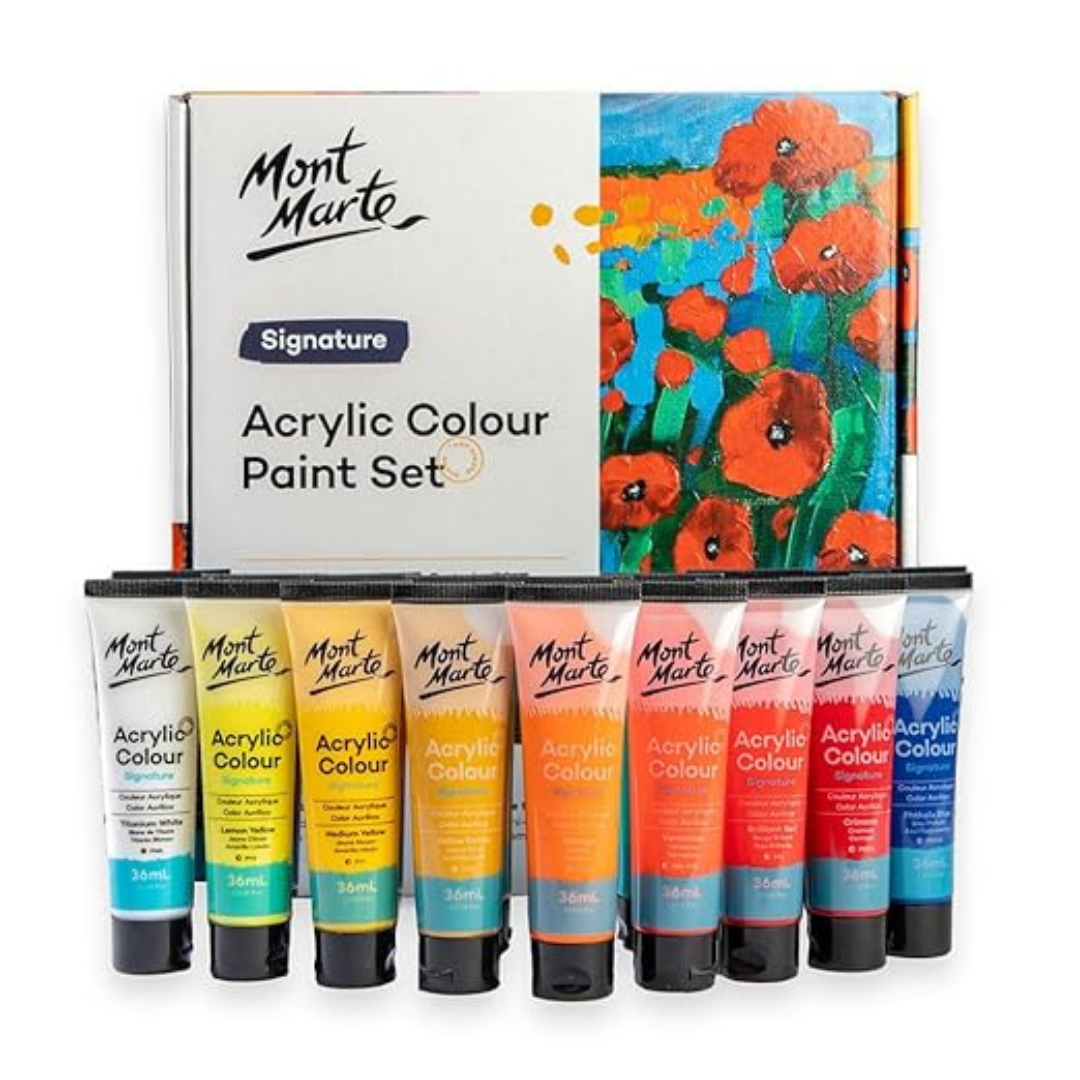 Mont Marte Acrylic Paint Set 18-36 ml