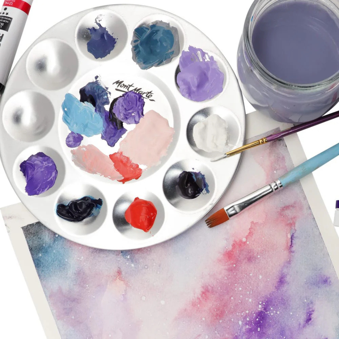 Mont Marte Aluminium Round Palette Signature 10 Well