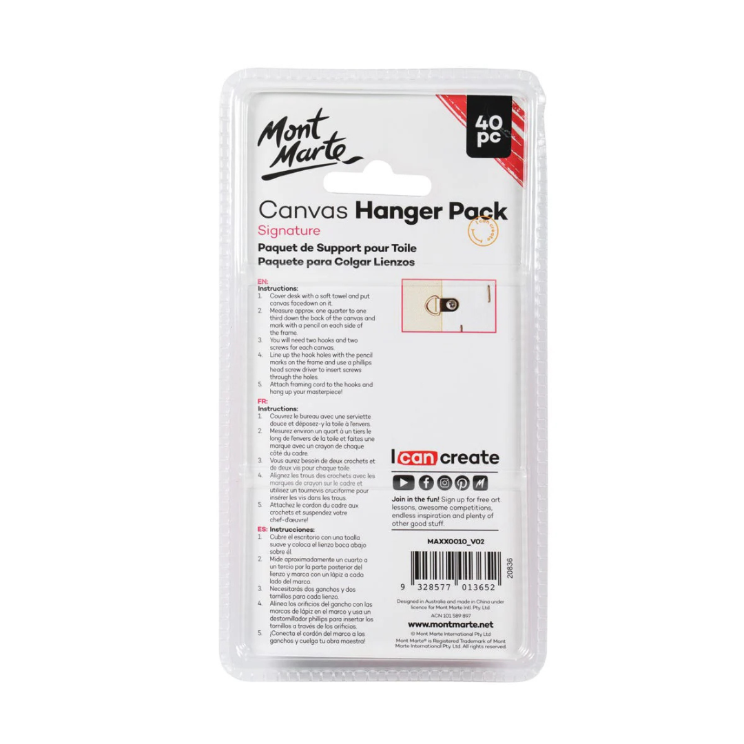Mont Marte Canvas Hanger Pack Signature 40pc