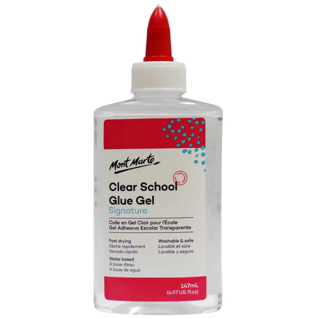 Mont Marte Clear School Glue 147ml washable