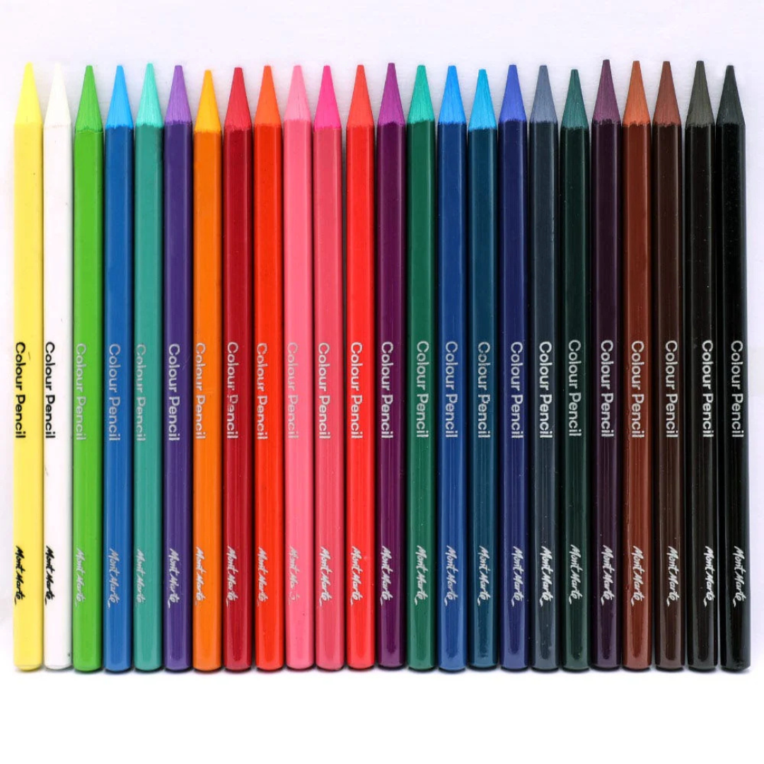 Mont Marte Woodless Colour Pencils Premium 24pc