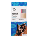 Mont Marte Coloured Charcoal Pencils Signature 12pc