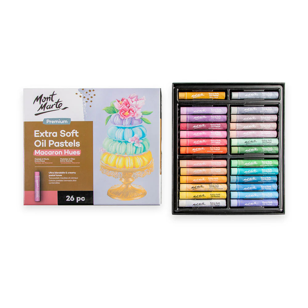 Mont Marte Extra Soft Oil Pastels Macaroon Hues Premium