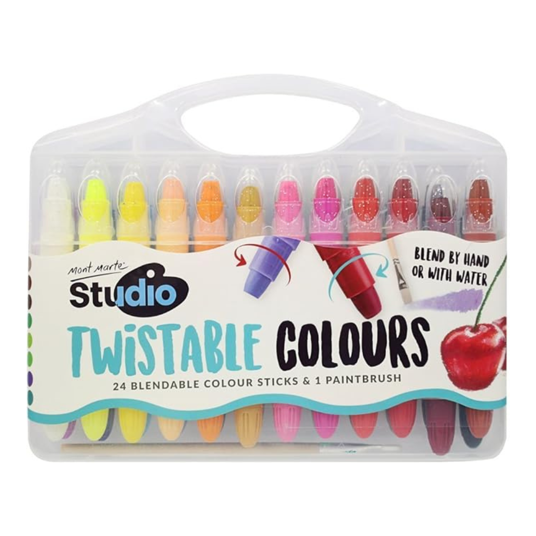 Mont Marte Signature Twistable Painting Colour Set (25 Pieces)