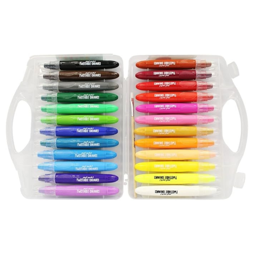Mont Marte Signature Twistable Painting Colour Set (25 Pieces)