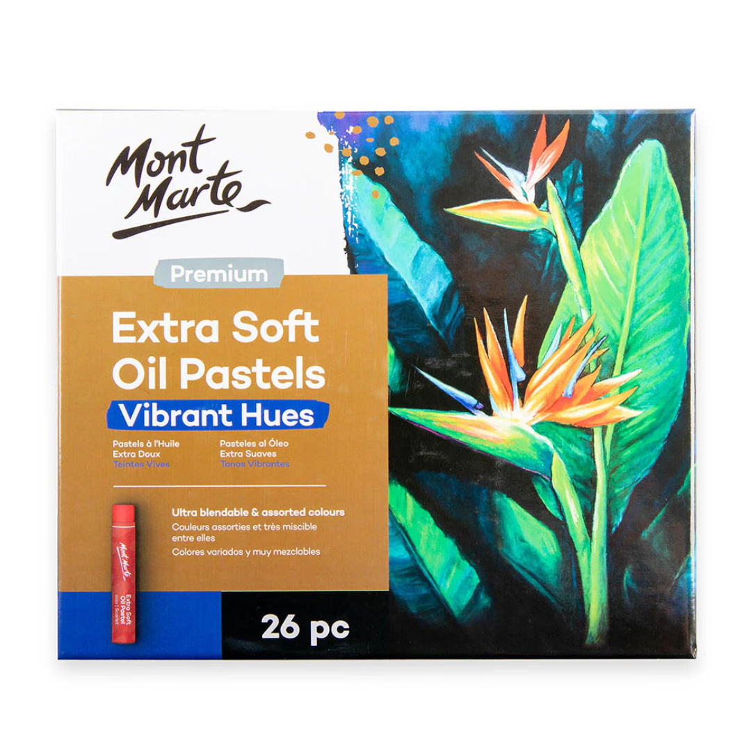Mont Marte Extra Soft Oil Pastels Vibrant Hues Premium