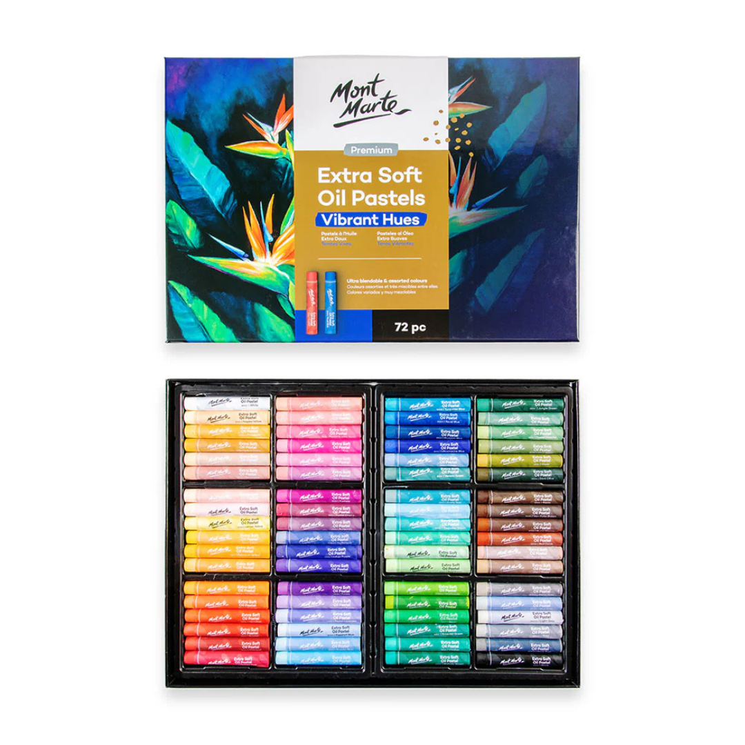 Mont Marte Extra Soft Oil Pastels Vibrant Hues Premium