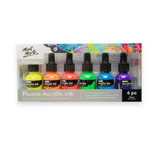 Mont Marte Fluoro Acrylic Ink Premium 6pc x 20ml