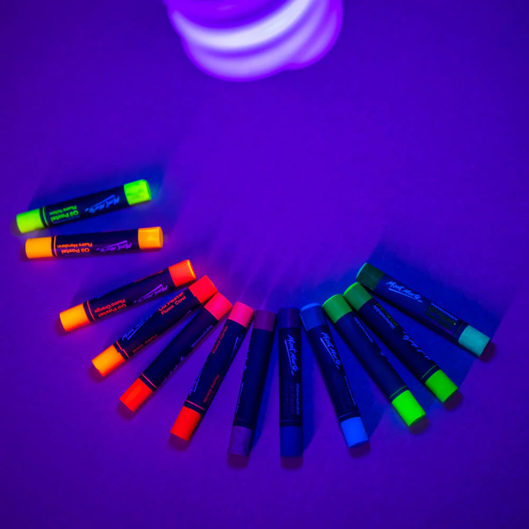 Mont Marte Fluoro Oil Pastels Signature 12pc