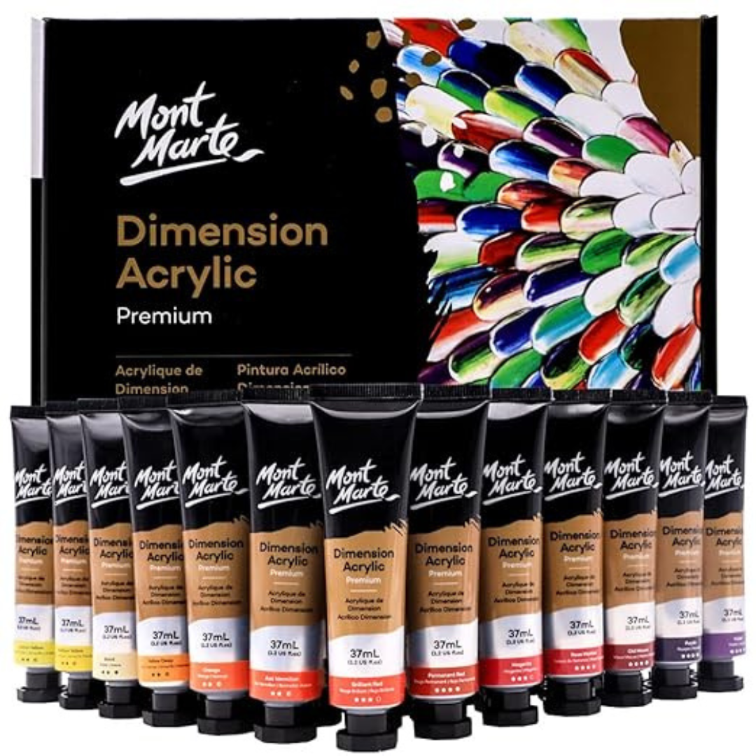 Mont Marte Dimension Acrylic Paint Set 36 pc