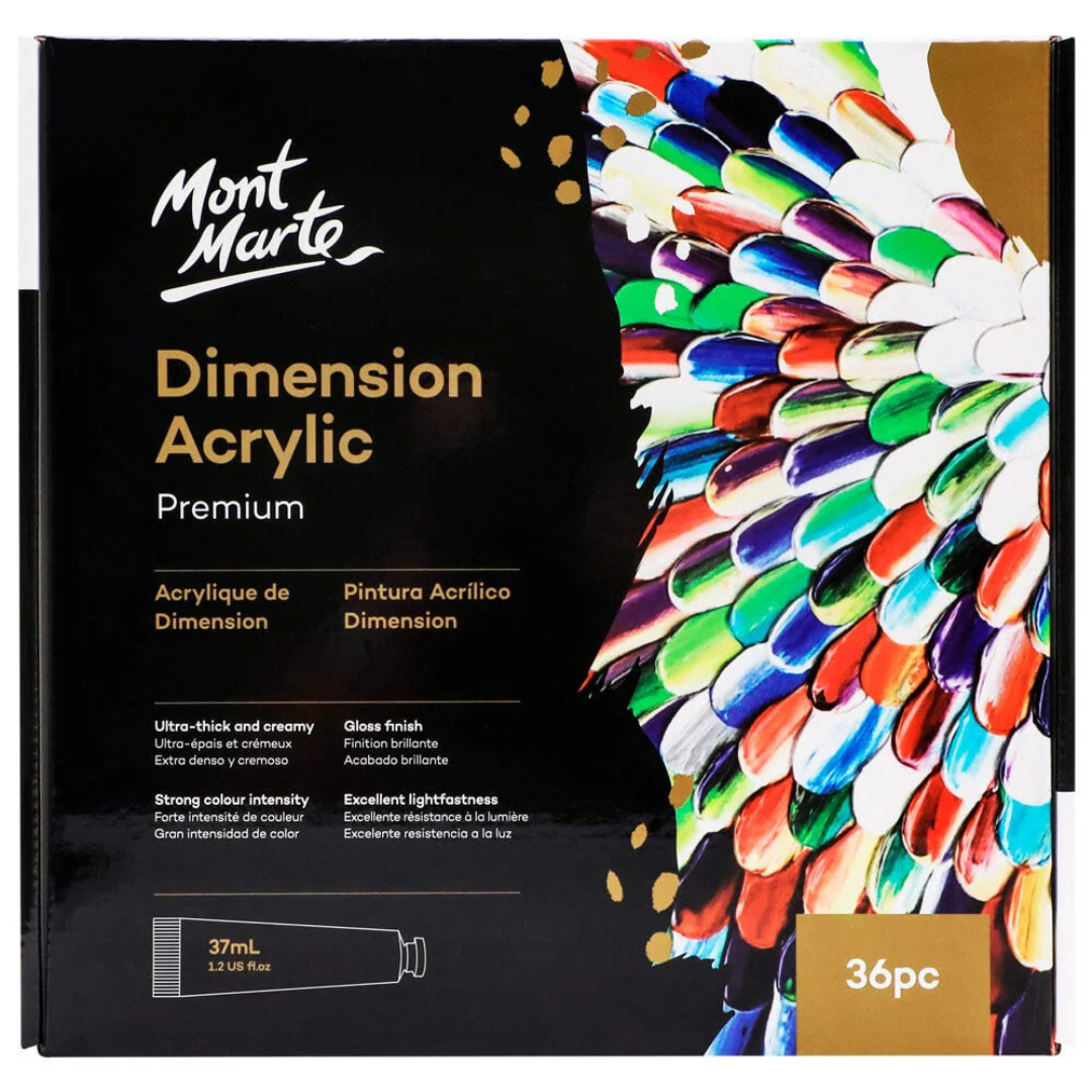 Mont Marte Dimension Acrylic Paint Set 36 pc