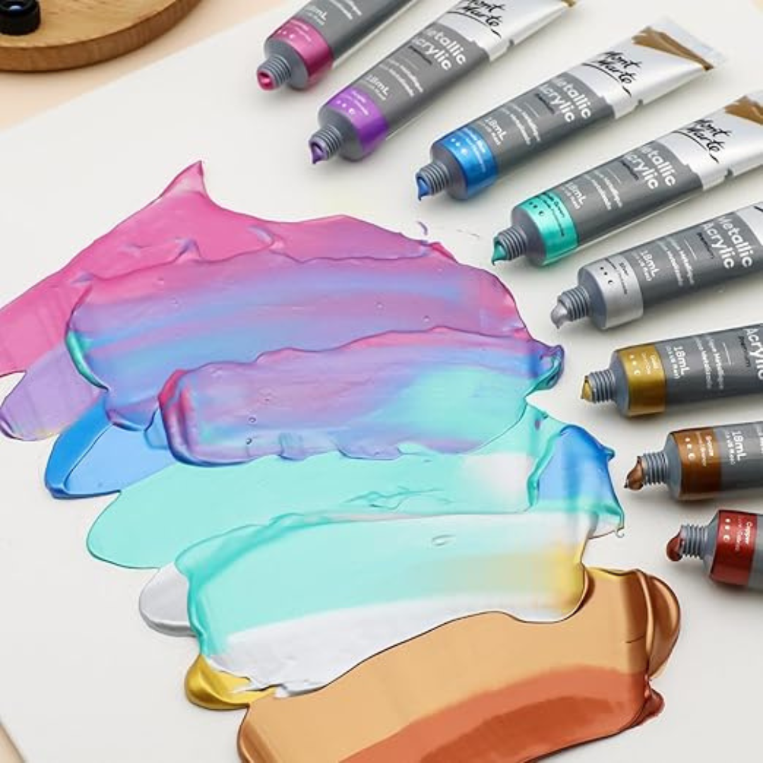 Mont Marte Metallic Acrylic Intro Set 8pc