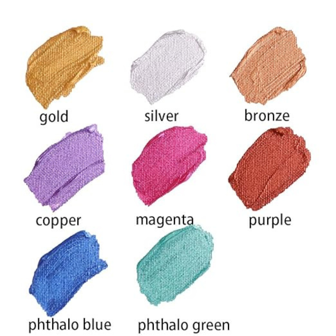 Mont Marte Metallic Acrylic Intro Set 8pc