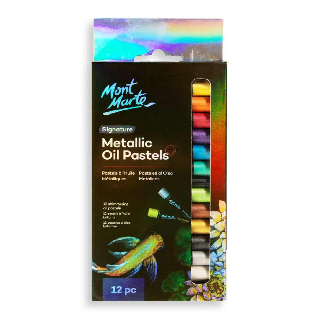 Mont Marte Metallic Oil Pastels Signature 12pc