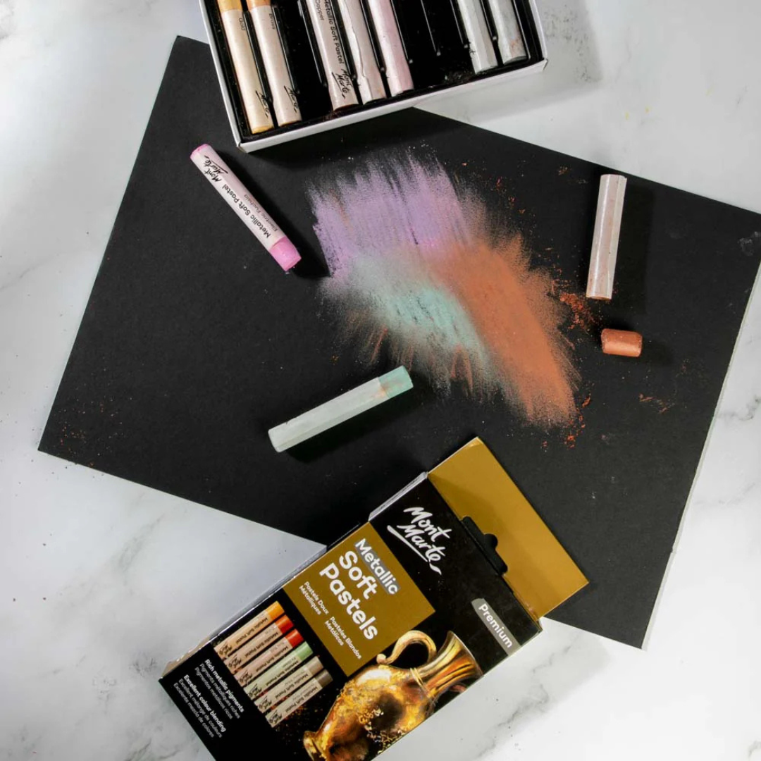 Mont Marte Metallic Soft Pastels Premium 10pc